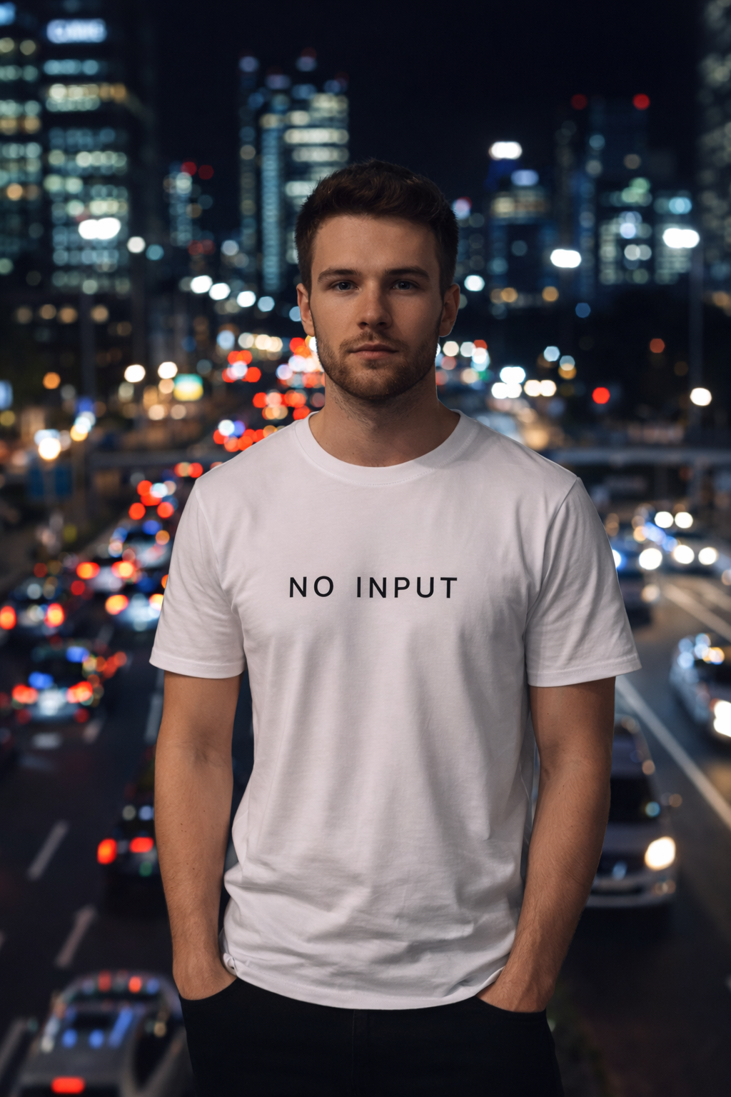 NO INPUT WHITE T-SHIRT