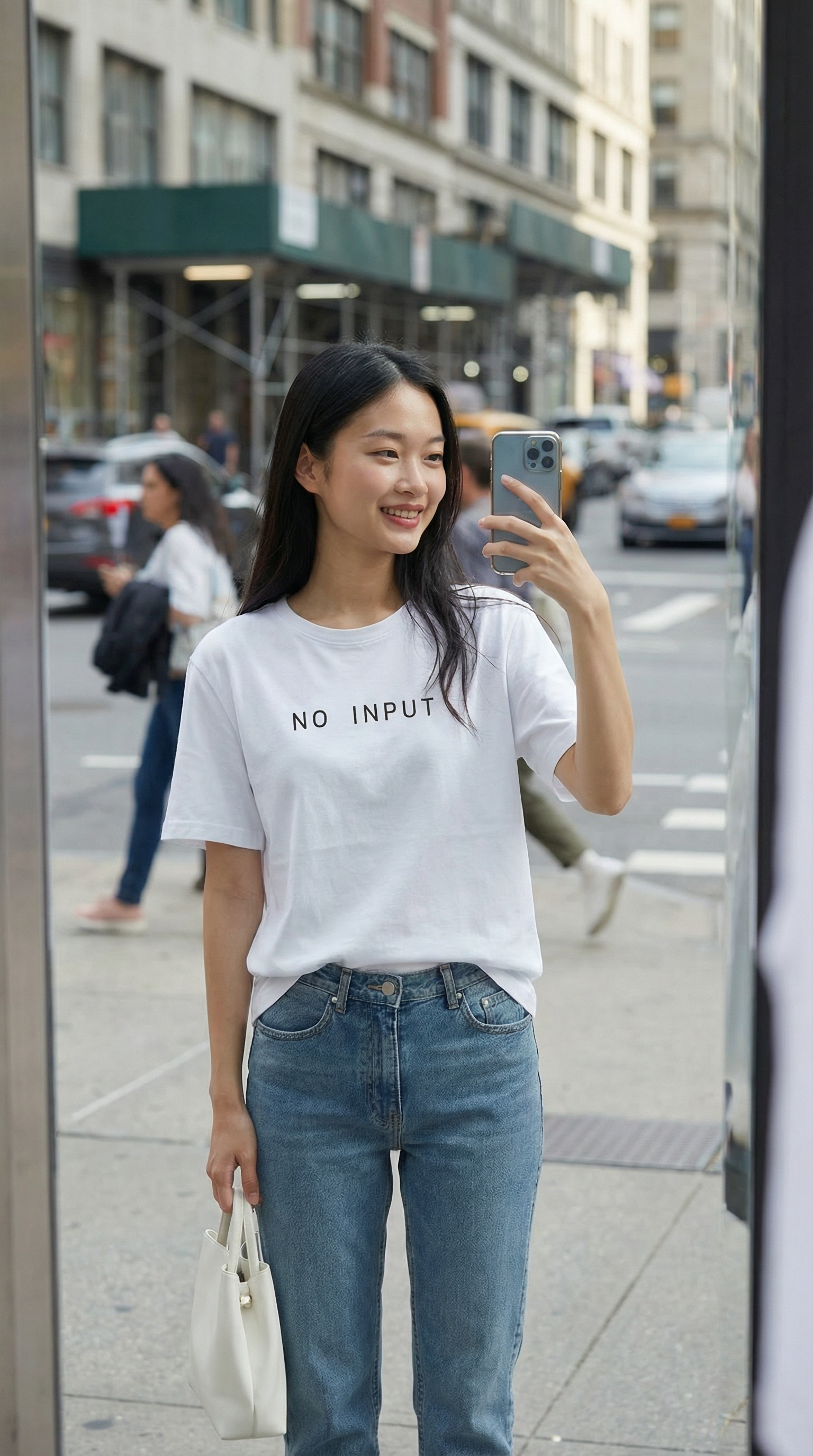 NO INPUT WHITE T-SHIRT