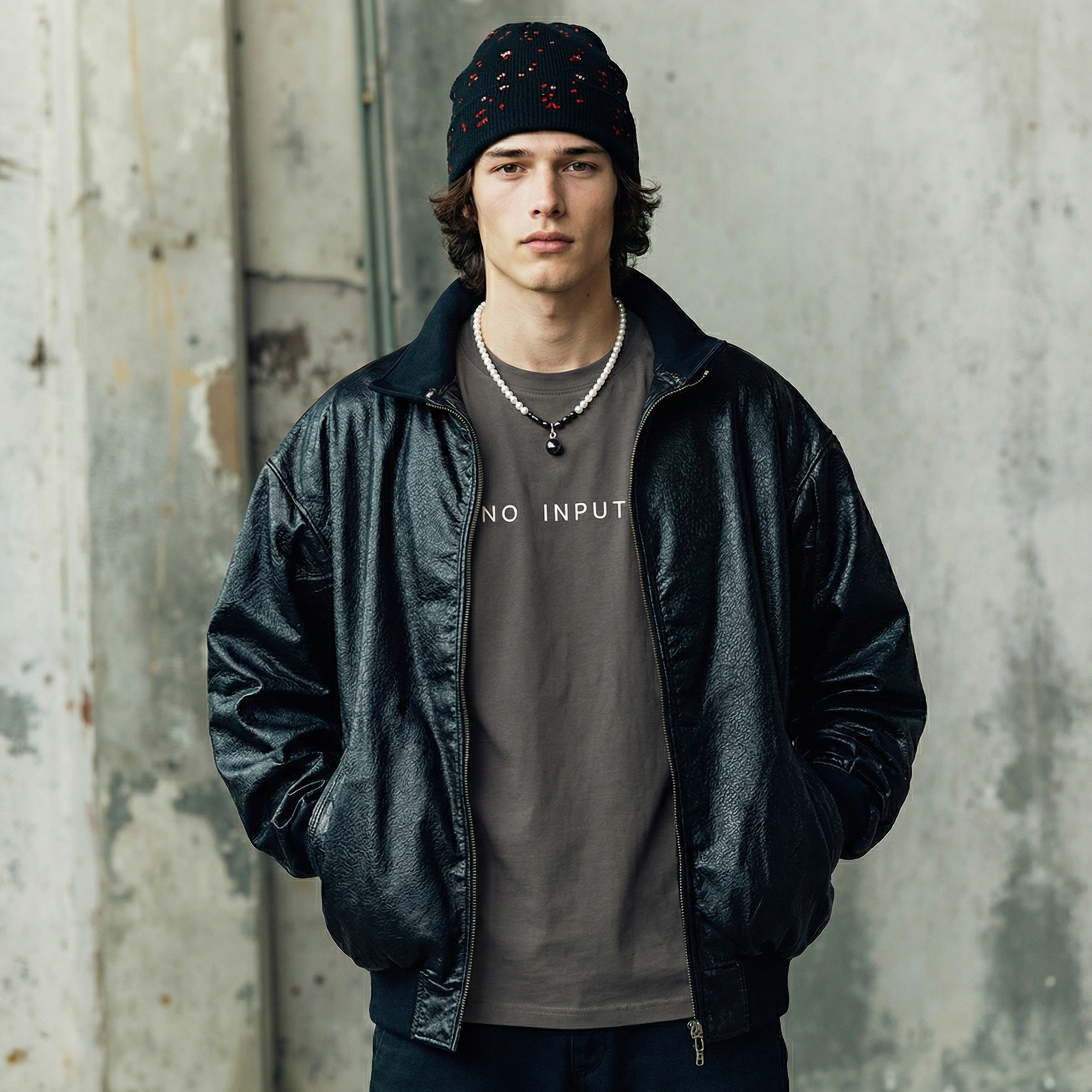 NO INPUT — Organic Cotton Minimal T-Shirt (Anthracite)